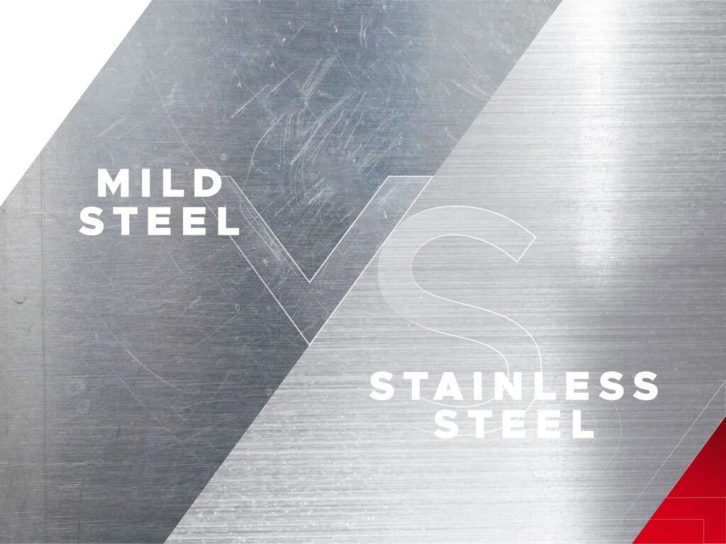 mild steel vs stainless steel for metal folding and laser cutting London