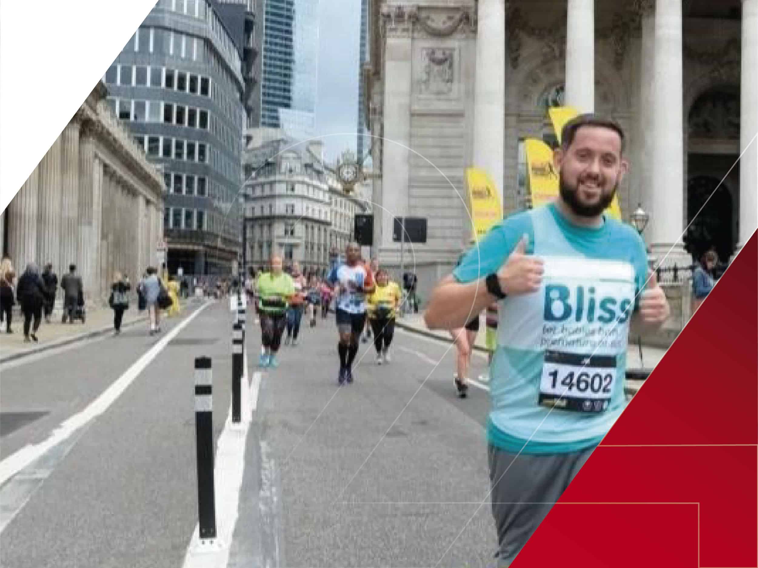 Laser 24 team member running the London marathon for charity